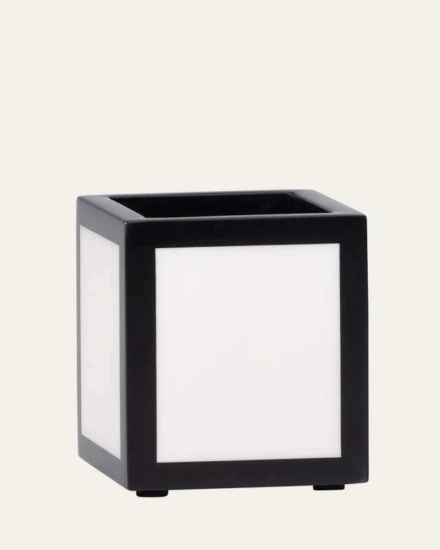 Shoji Lacquered Wood Toothbrush Holder